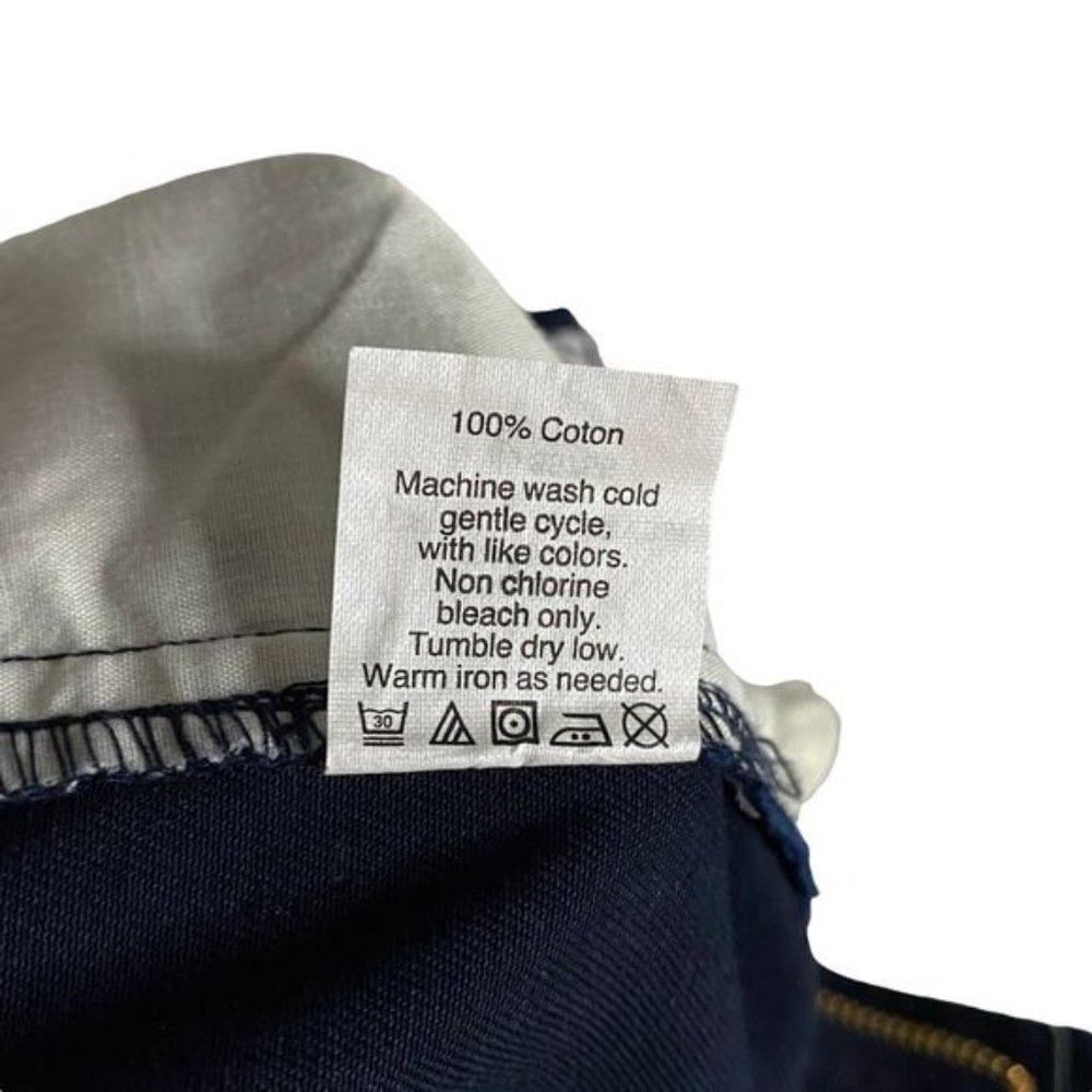 J. Crew Women's Navy Chino Midi Shorts - Picture 8 of 8
